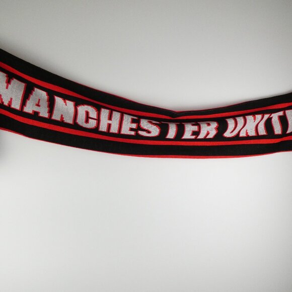 Manchester United FC Scarf Official Product Soccer Football Red Black 152 cm - Picture 13 of 13